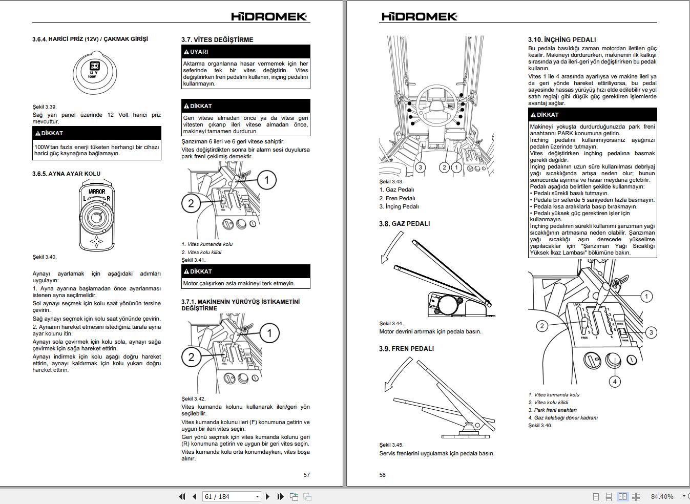 Hidromek Motor Grader HMK230MG Stage3A Operation Manual R23032400 2026 TR (2)
