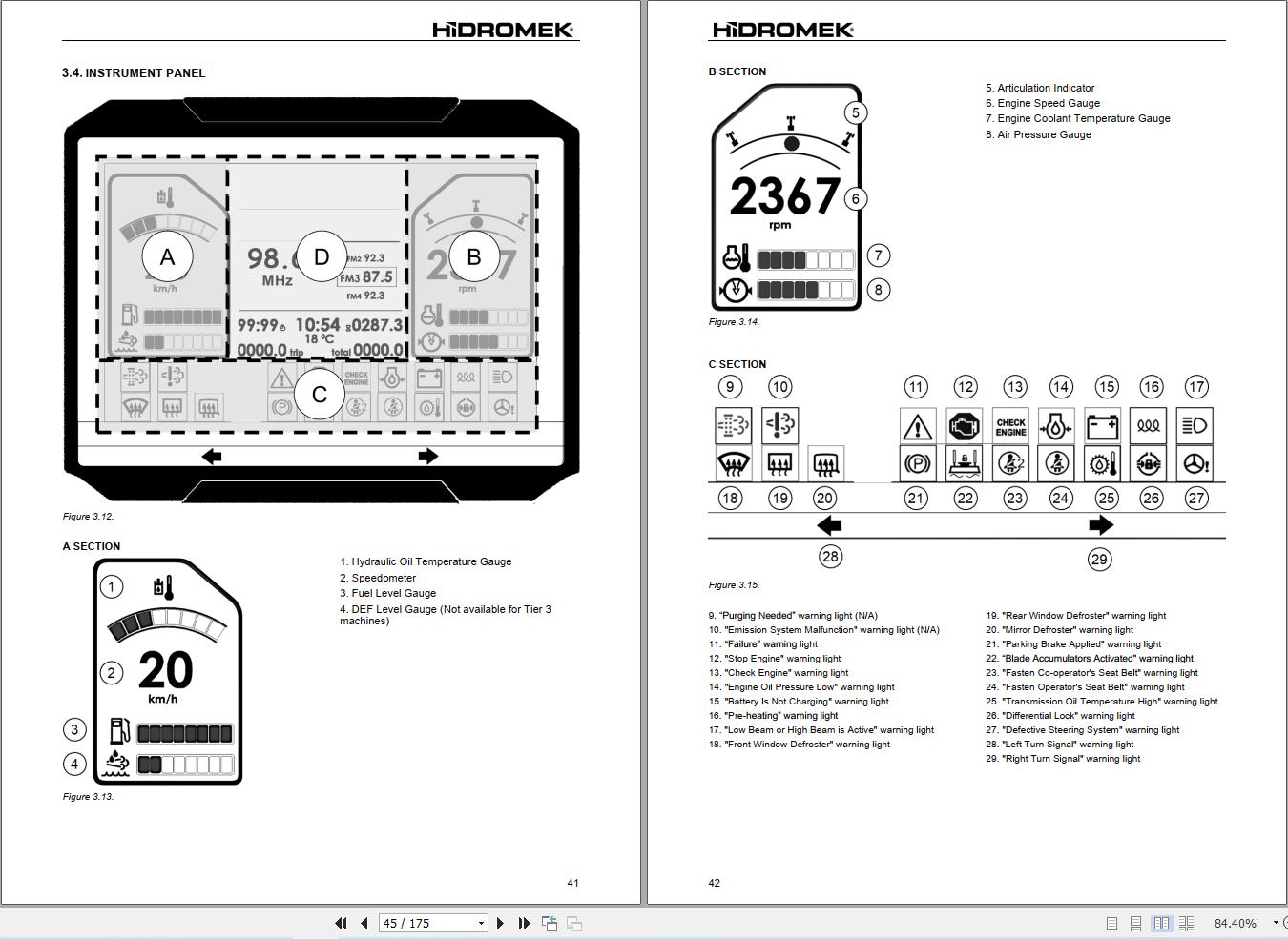 Hidromek Motor Grader HMK230MG Stage3A Operation Manual R23032401 2026 (2)