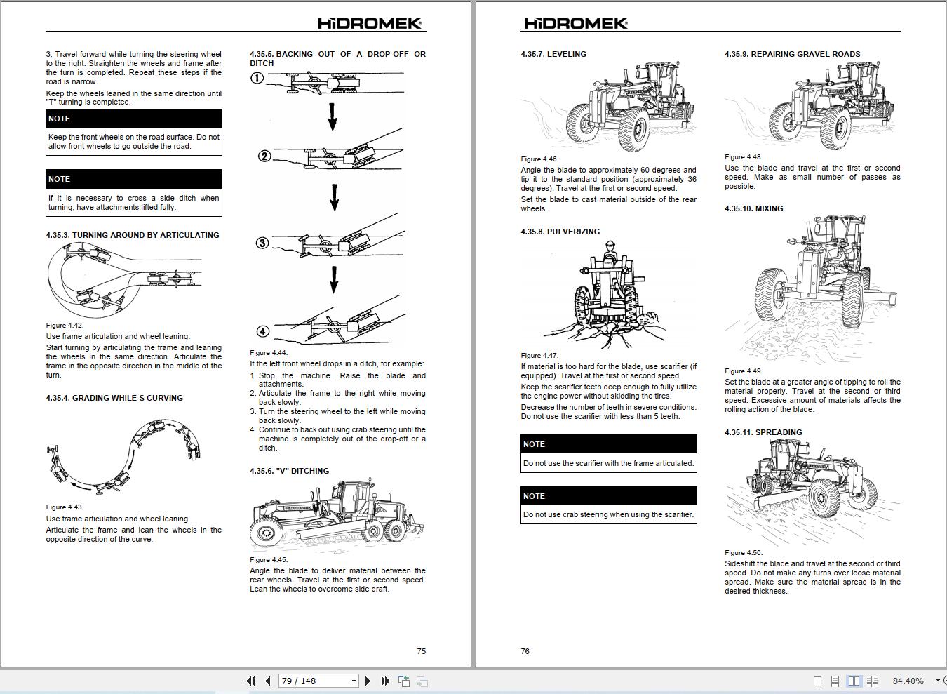 Hidromek Motor Grader HMK380MG Operation Manual R38002401 2026 (2)