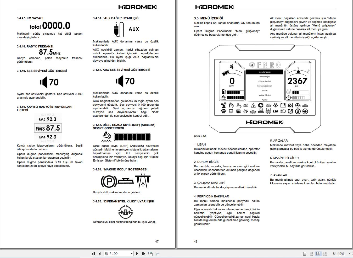 Hidromek Motor Grader HMK600MG 5 Stage 5 Operation Manual R60015400 2026 TR (2)