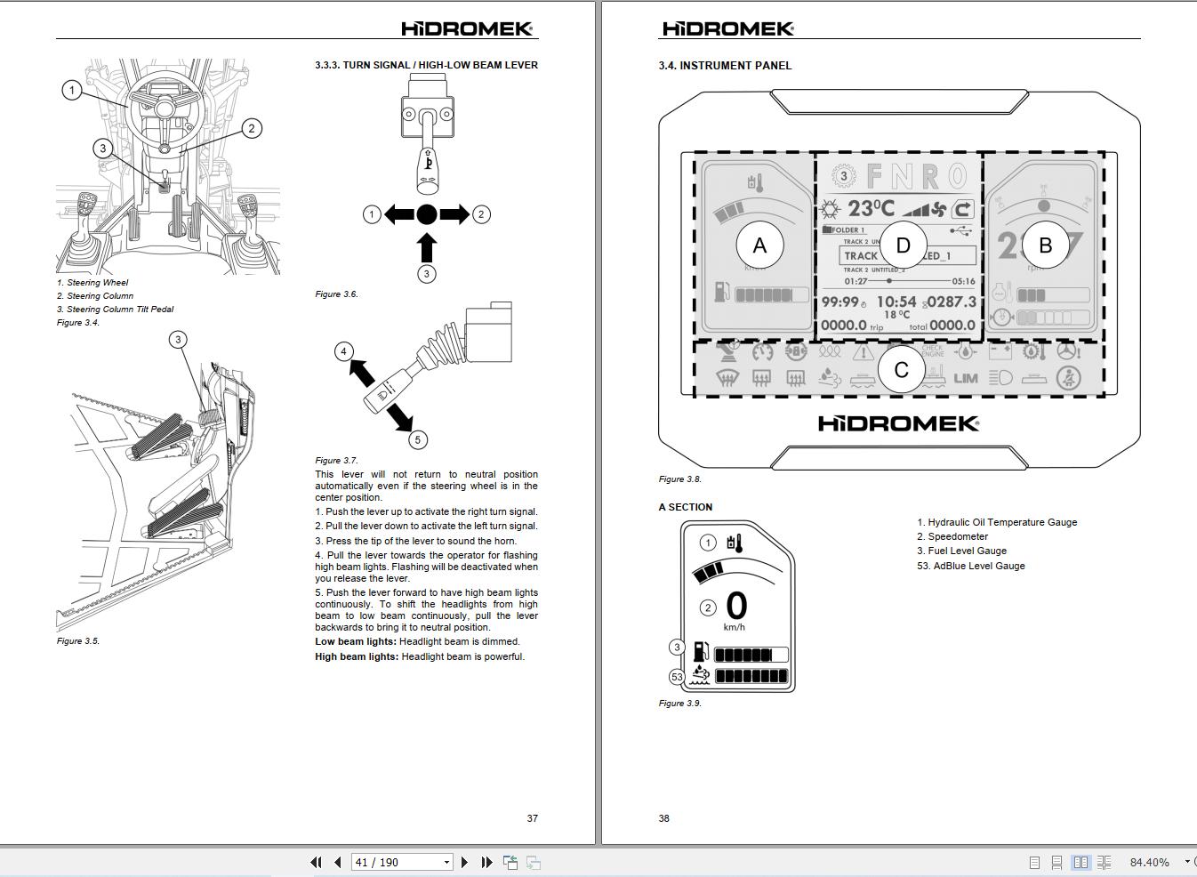 Hidromek Motor Grader HMK600MG 5 Stage 5 Operation Manual R60015401 2026 (2)