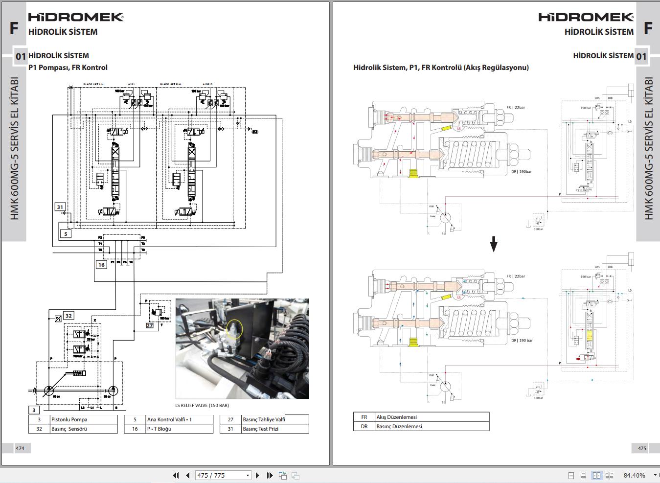 Hidromek Motor Grader HMK600MG 5 Stage5 Workshop Manual R60015500 TR (3)