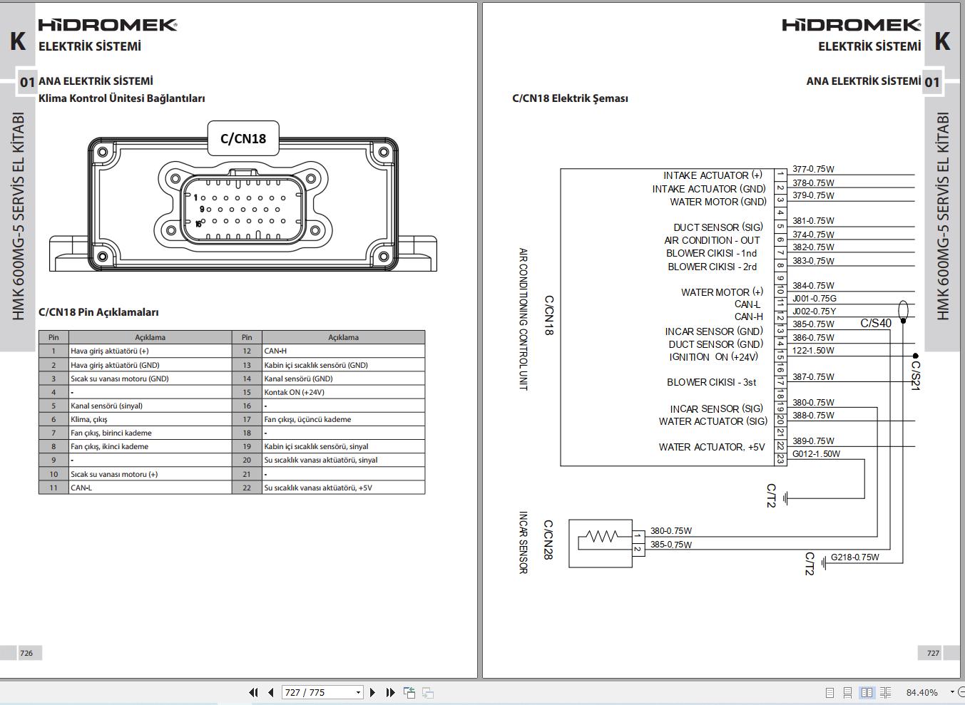 Hidromek Motor Grader HMK600MG 5 Stage5 Workshop Manual R60015500 TR (4)