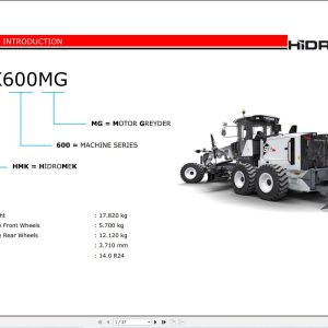 Hidromek Motor Grader HMK600MG Instruction Manual 2025 (1)
