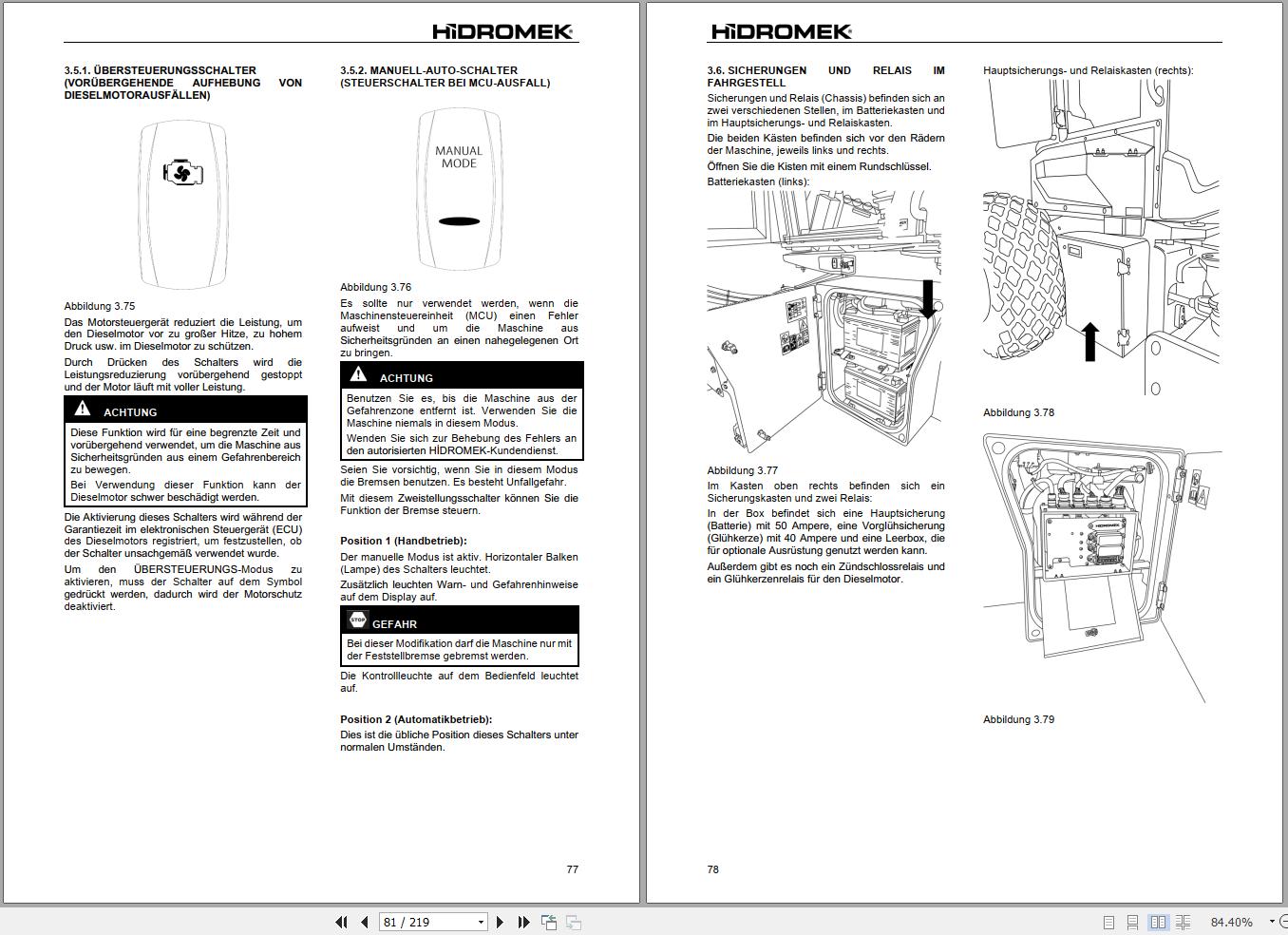 Hidromek Soil Compactor HMK110CS to HMK160CS Operation Manual C117301412 2026 DE (2)