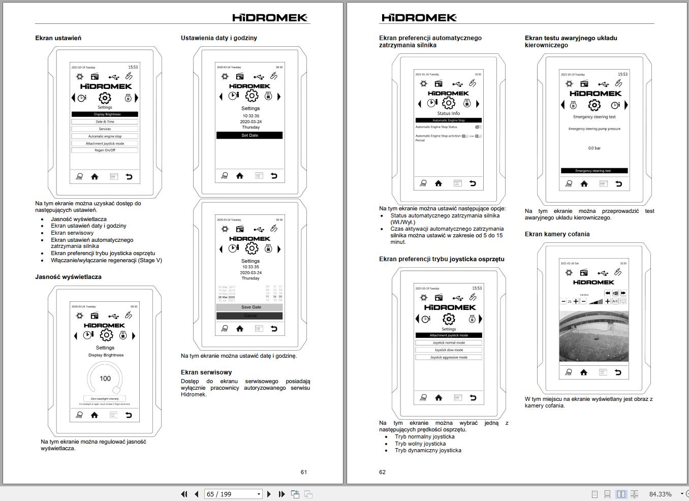 Hidromek Wheel Loader HMK635WL 5 Stage 5 Operation Manual L217202407 2026 PL (2)
