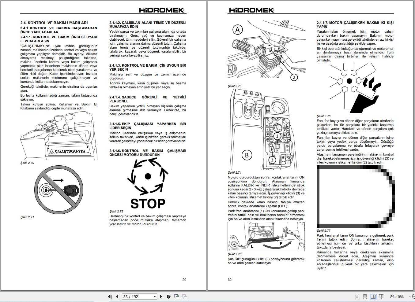 Hidromek Wheel Loader HMK635WL Stage 3 Operation Manual R217201400 2026 TR (2)