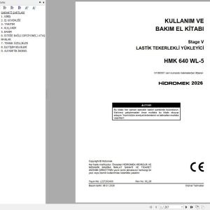 Hidromek Wheel Loader HMK640WL 5 Stage5 Operation Manual L227202400 2026 TR (1)