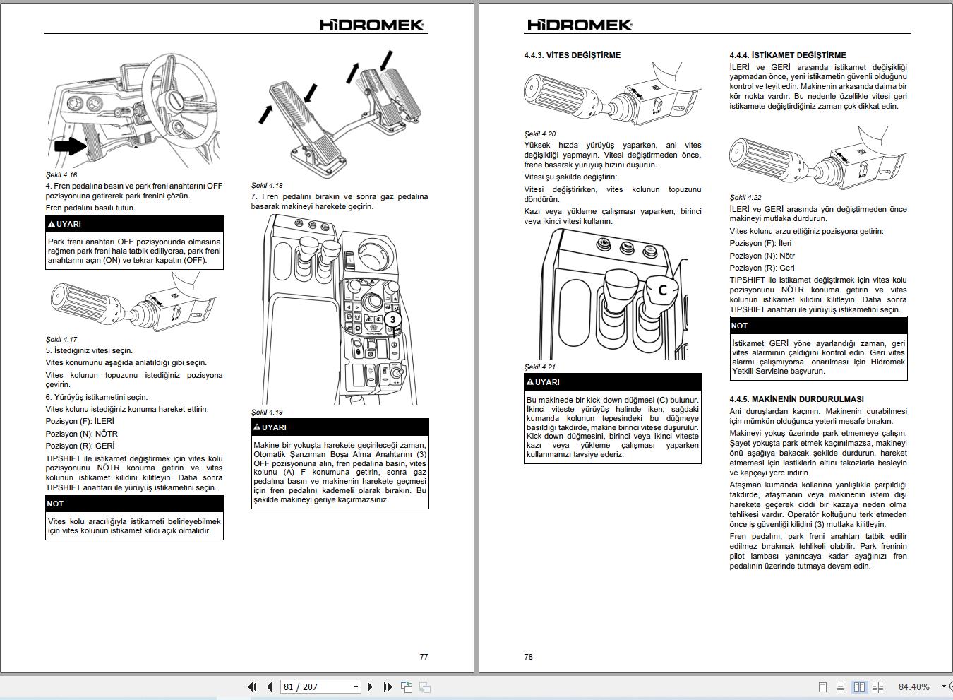 Hidromek Wheel Loader HMK640WL 5 Stage5 Operation Manual L227202400 2026 TR (2)