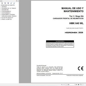 Hidromek Wheel Loader HMK640WL Stage 3 Operation Manual L227201402 2026 ES (1)