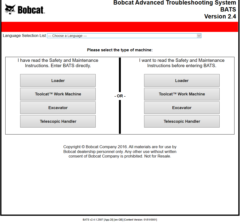 How To Fix Error Bobcat BATS v2.4 11.2021 Service Library (1)