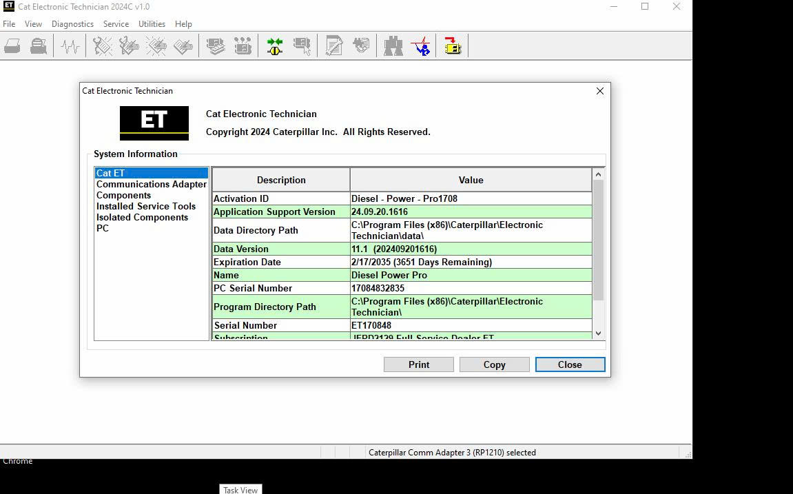 How To Fix Error CAT ET Electronic Technician 2024C Diagnostic Program (2)