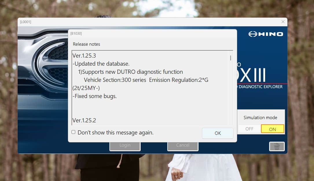 How To Fix Error Hino DXIII Ver.1.25.3 03.2025 Diagnostic Program (2)