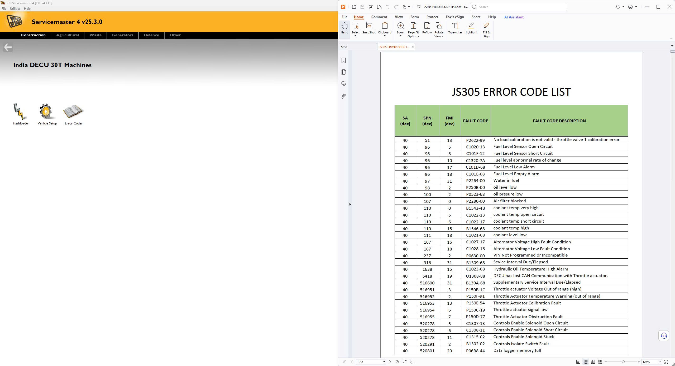 How To Fix Error JCB ServiceMaster4 2025 V25.3.0 Diagnostic Program (2)