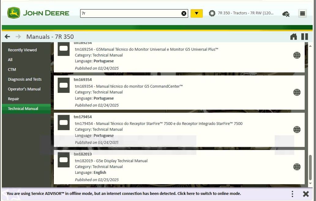 How To Fix Error John Deere SA 5.3.266 CF Construction 06.2025 Diagnostic Program (2)