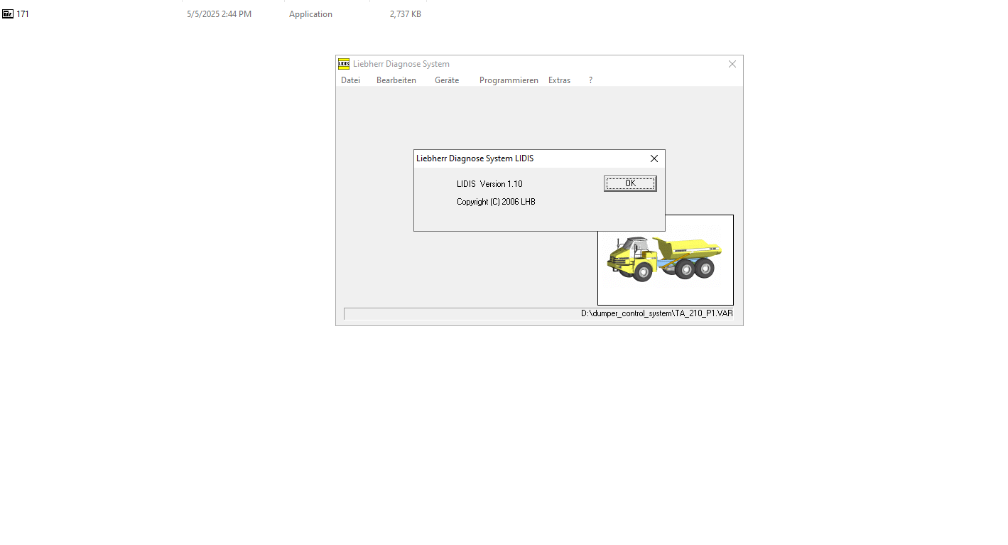 How To Fix Error Liebherr Diagnose System LIDIS v1.10 Program Solution (1)