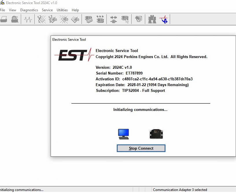 How To Fix Error PERKINS EST 2024C Diagnostic Program (1)