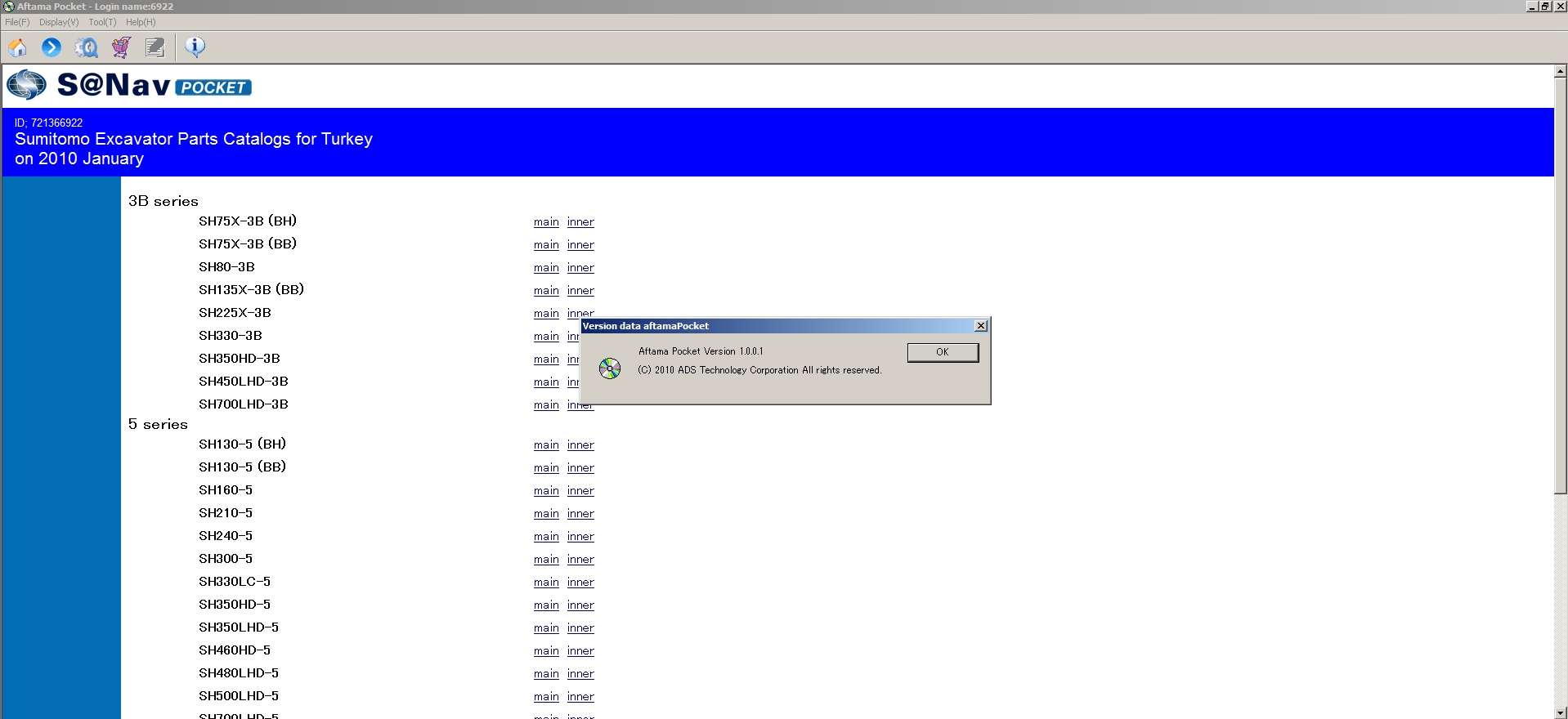 How To Fix Error Sumitomo Excavator Parts Catalogs for Turkey 01.2010 (1)