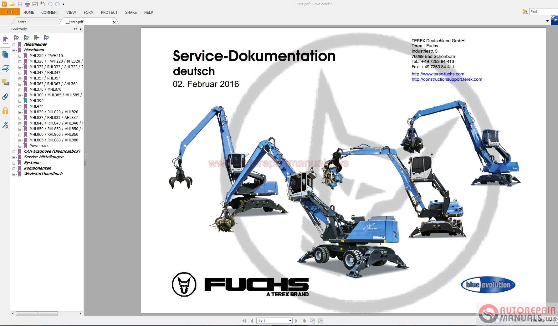 How To Fix Error Terex Fuchs Service Manual Diagnostic 02.2016 DE (1)