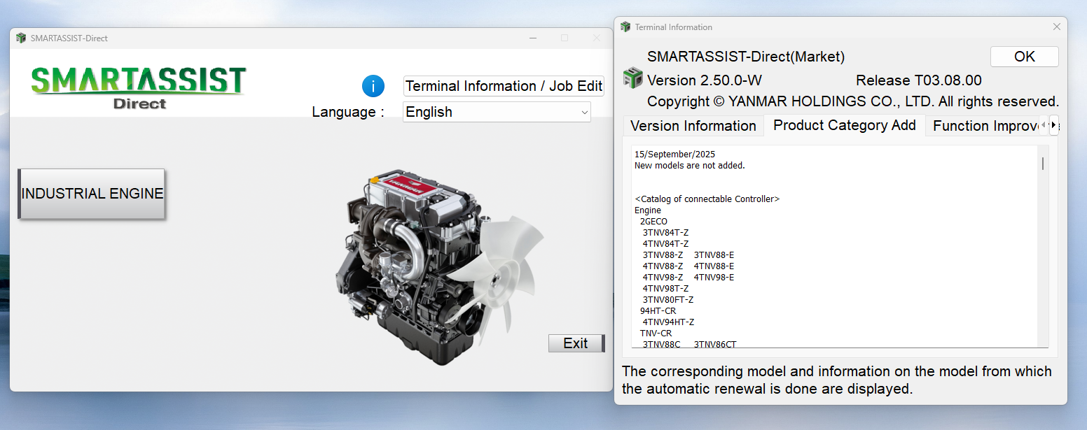 How To Fix Error YANMAR SMART ASSIST Industrial Engine V2.50 09.2025 Diagnostic Program (1)