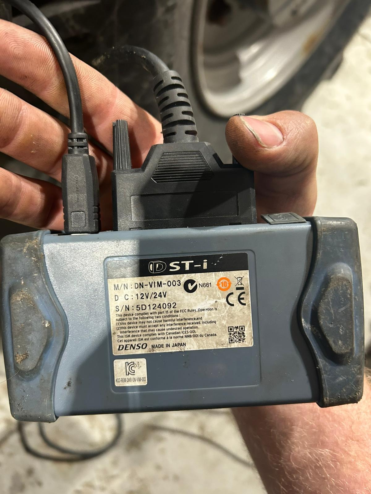 How to connect Machine Dieci with Dieci Kubota Diagmaster DSTi Adapter 12