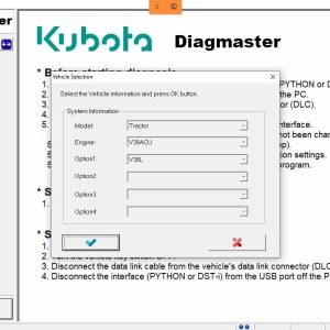 How to connect Machine Dieci with Dieci Kubota Diagmaster DSTi Adapter 2