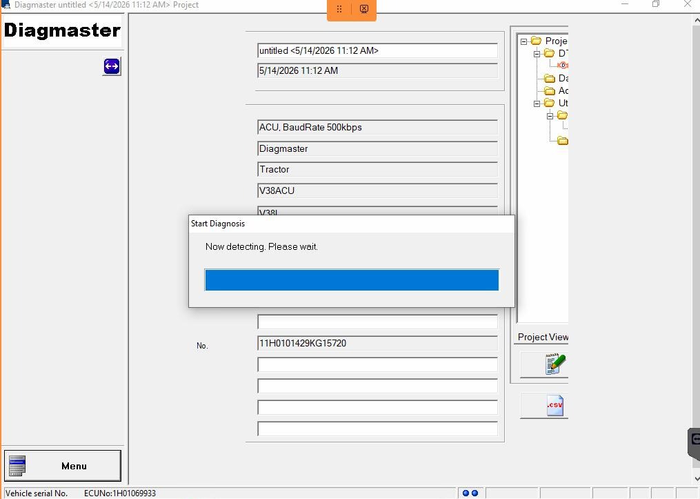 How to connect Machine Dieci with Dieci Kubota Diagmaster DSTi Adapter 3