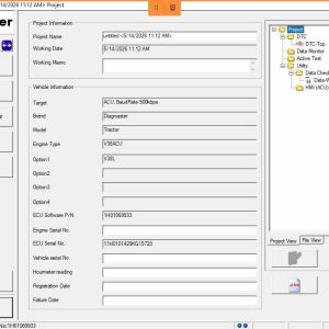 How to connect Machine Dieci with Dieci Kubota Diagmaster DSTi Adapter 4