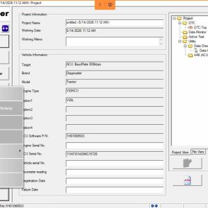 How to connect Machine Dieci with Dieci Kubota Diagmaster DSTi Adapter 6
