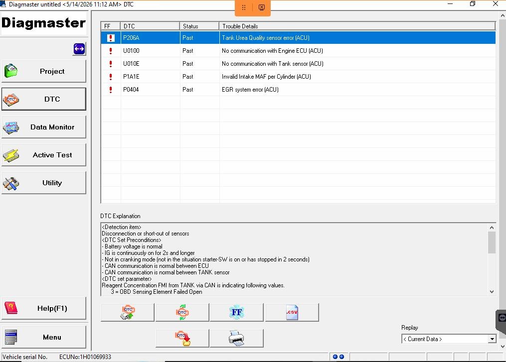 How to connect Machine Dieci with Dieci Kubota Diagmaster DSTi Adapter 7