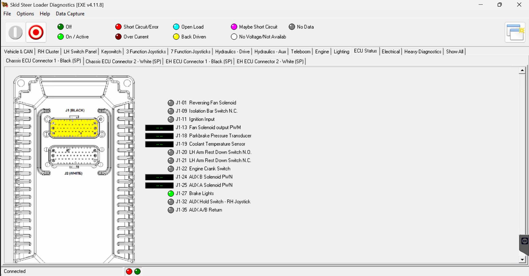 How to connect Machine JCB ServiceMaster with Nexiq USB link 2 1