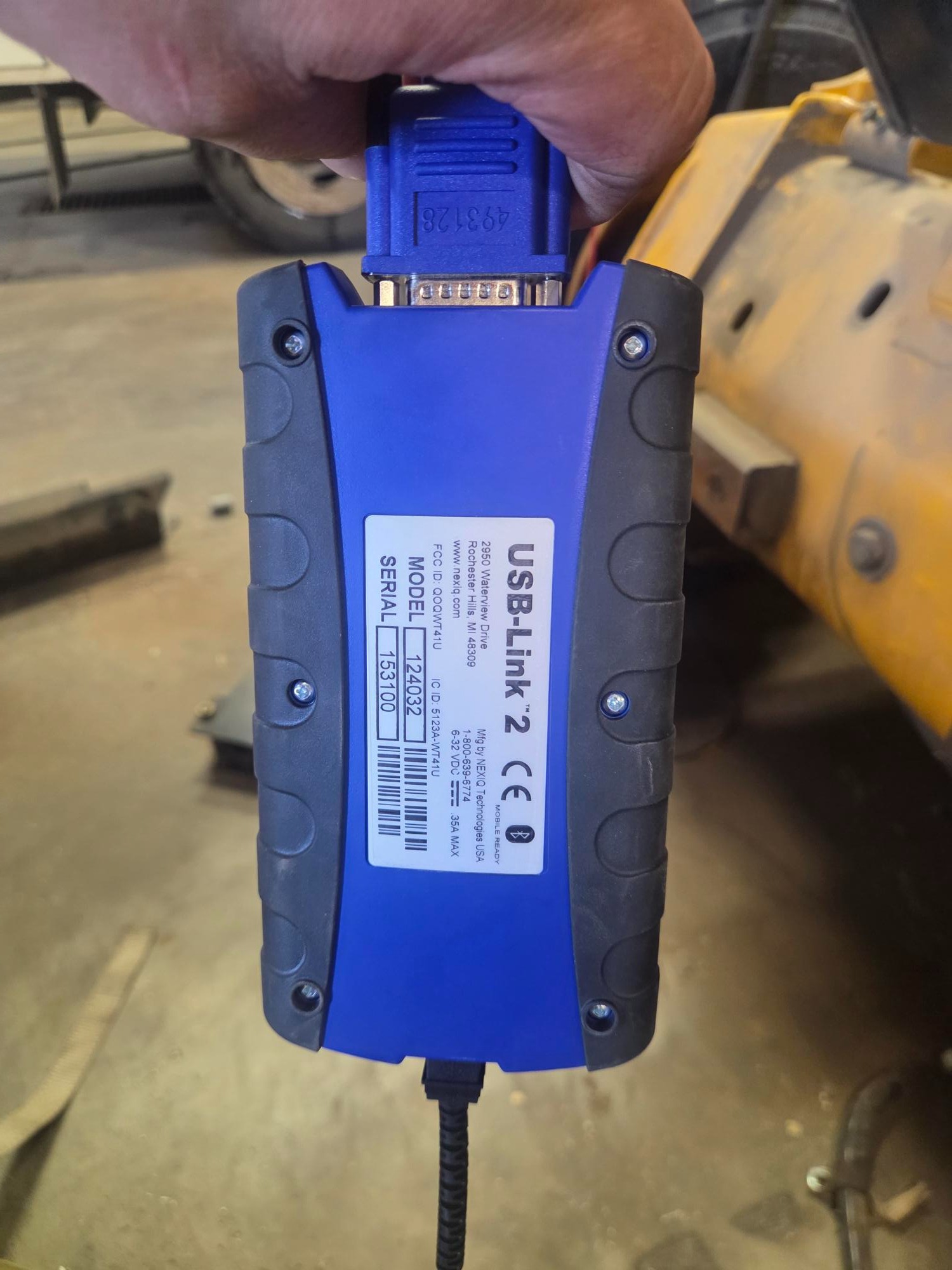 How to connect Machine JCB ServiceMaster with Nexiq USB link 2 3