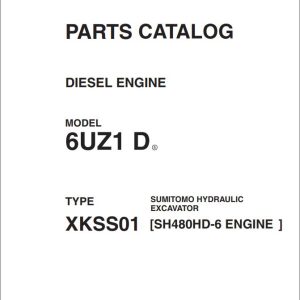 Isuzu Engine 6UZ1 D for Sumitomo Excavator Parts Catalog 1
