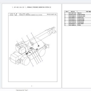 Kobelco Crane RK160 5 Parts Manual S3EW05001ZO 1
