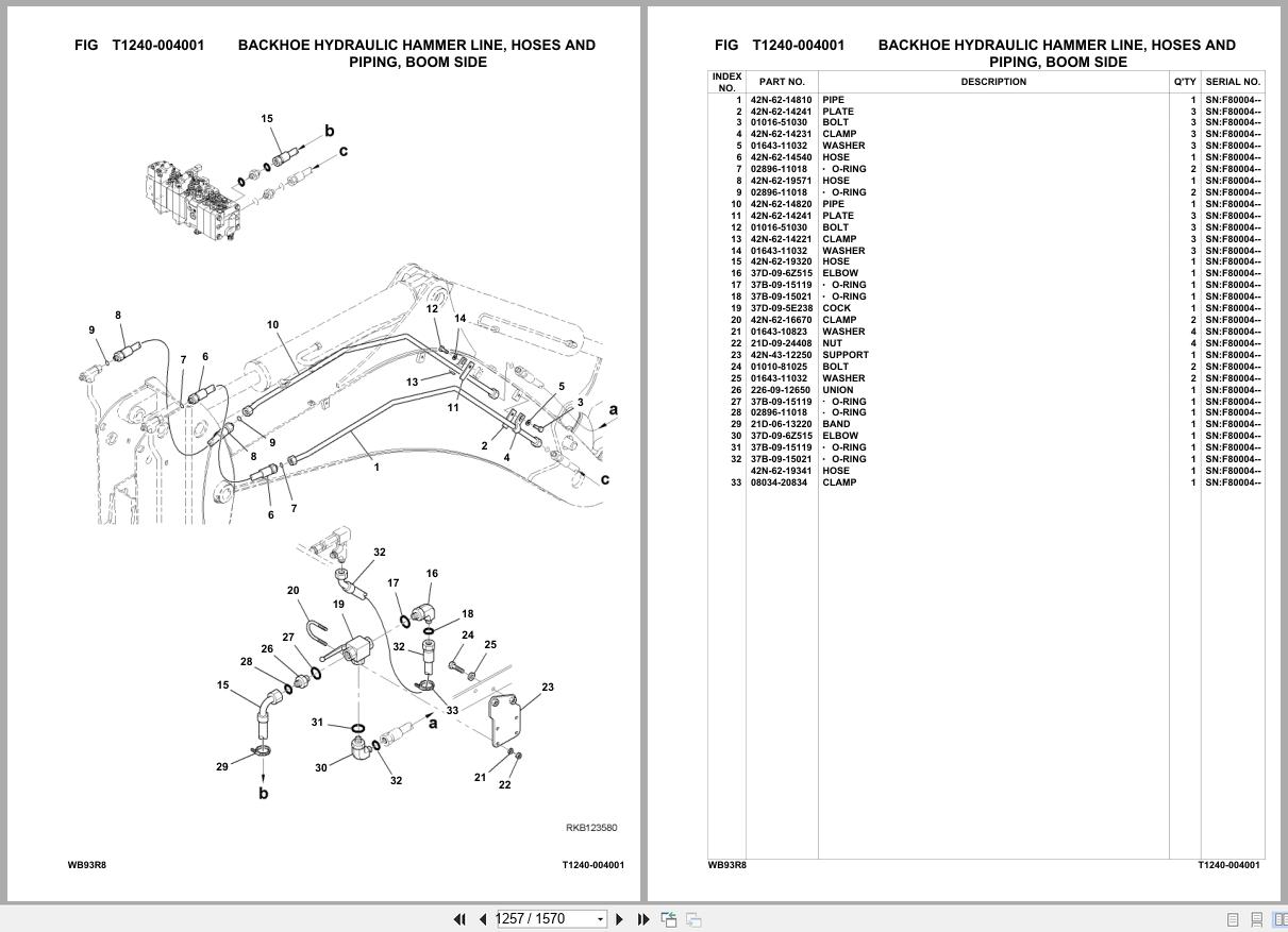 Komatsu Backhoe Loader WB93R 8 SN F80004 UP Parts Catalog (3)