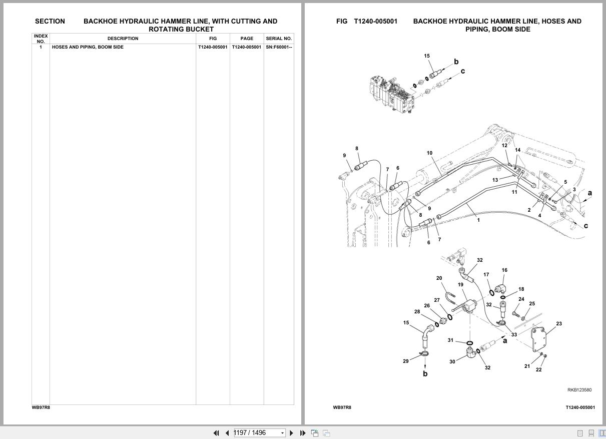 Komatsu Backhoe Loader WB97R 8 SN F60001 UP Parts Catalog (3)