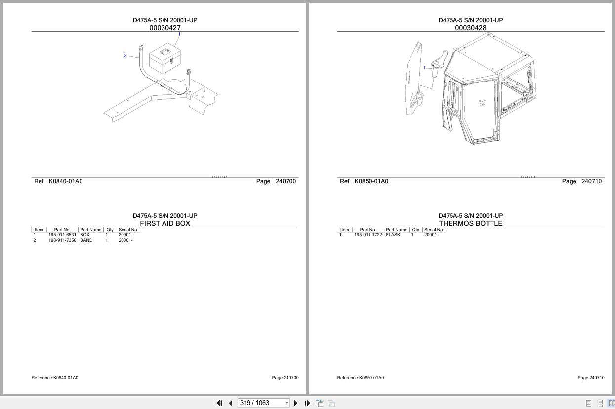 Komatsu Bulldozer D475A 5 SN 20001 UP Parts Catalog (2)