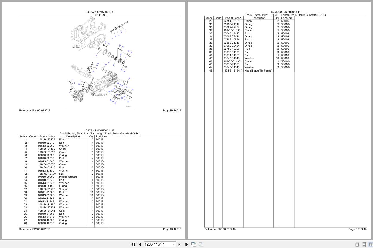 Komatsu Bulldozer D475A 8 SN 50001 UP Parts Catalog (3)