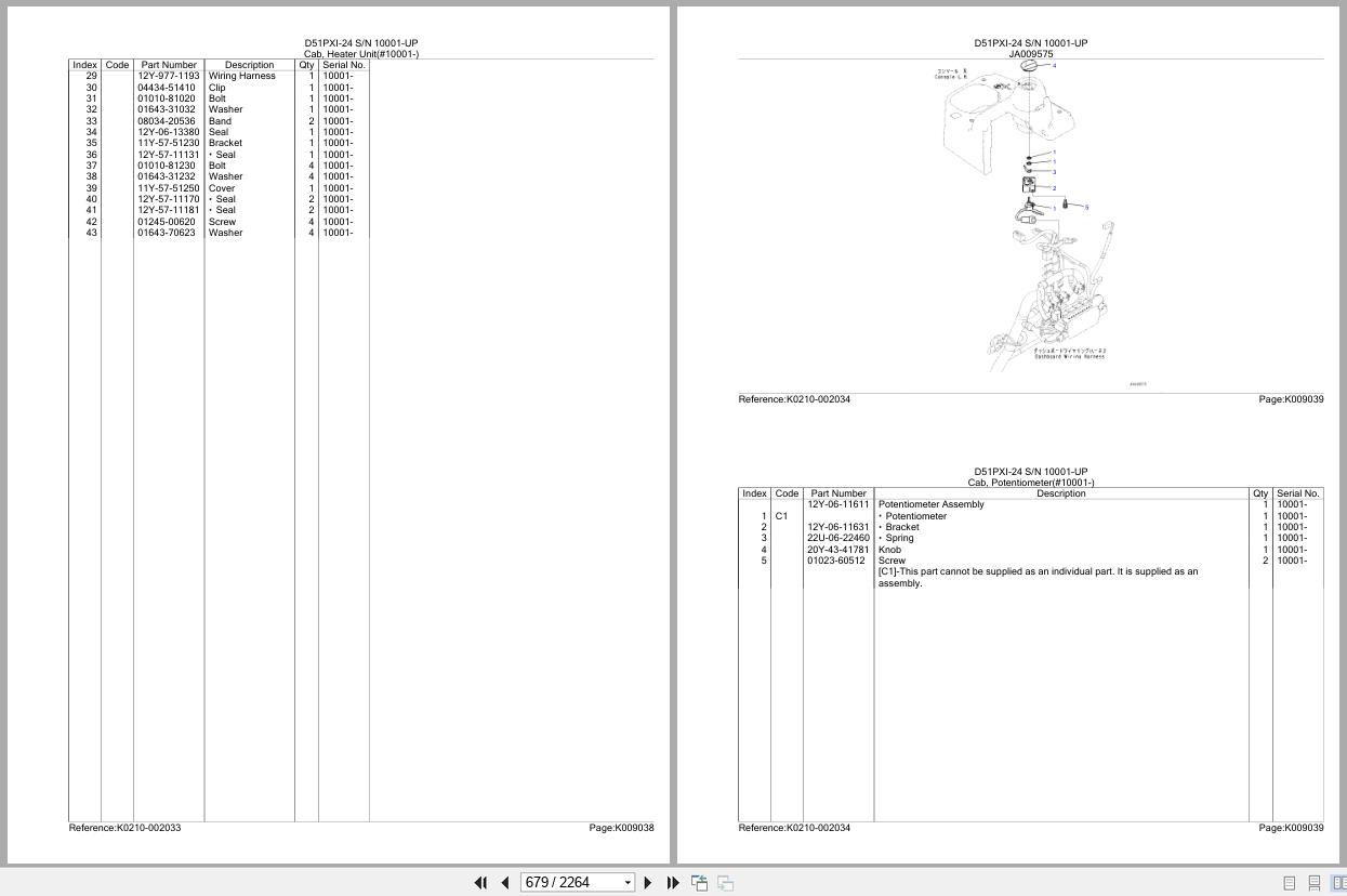 Komatsu Bulldozer D51PXI 24 SN 10001 UP Parts Catalog (2)