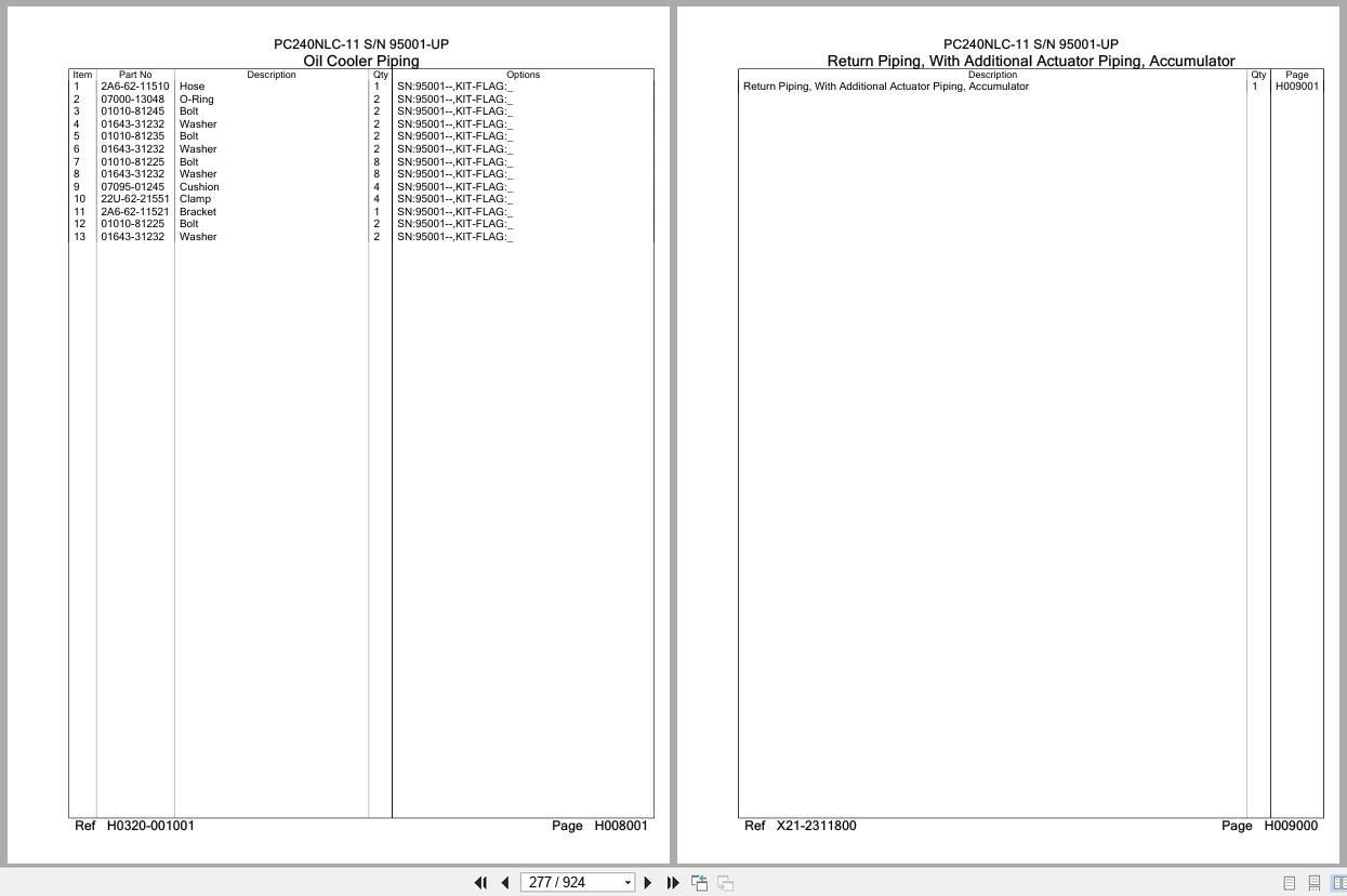 Komatsu Excavator PC240NLC 11 SN 95001 UP Parts Catalog (2)