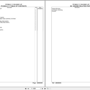 Komatsu Excavator PC360LC 11 SN 90001 UP Parts Catalog (1)
