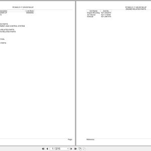 Komatsu Excavator PC360LCI 11 SN 90156 UP Parts Catalog (1)