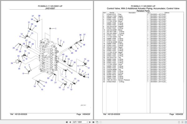 Komatsu Excavator PC360NLC 11 SN 90001 UP Parts Catalog (2)