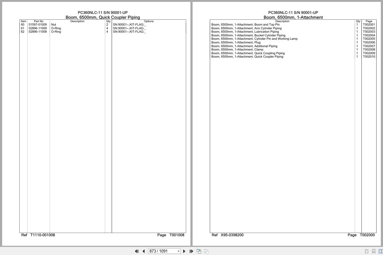 Komatsu Excavator PC360NLC 11 SN 90001 UP Parts Catalog (3)