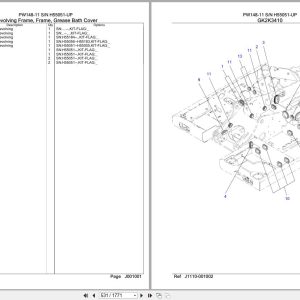 Komatsu Excavator PW148 11 SN H55051 UP Parts Catalog (2)
