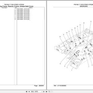 Komatsu Excavator PW180 11 SN H75051 H75250 Parts Catalog (2)
