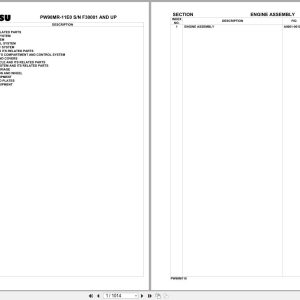 Komatsu Excavator PW98MR 11E0 SN F30001 UP Parts Catalog (1)