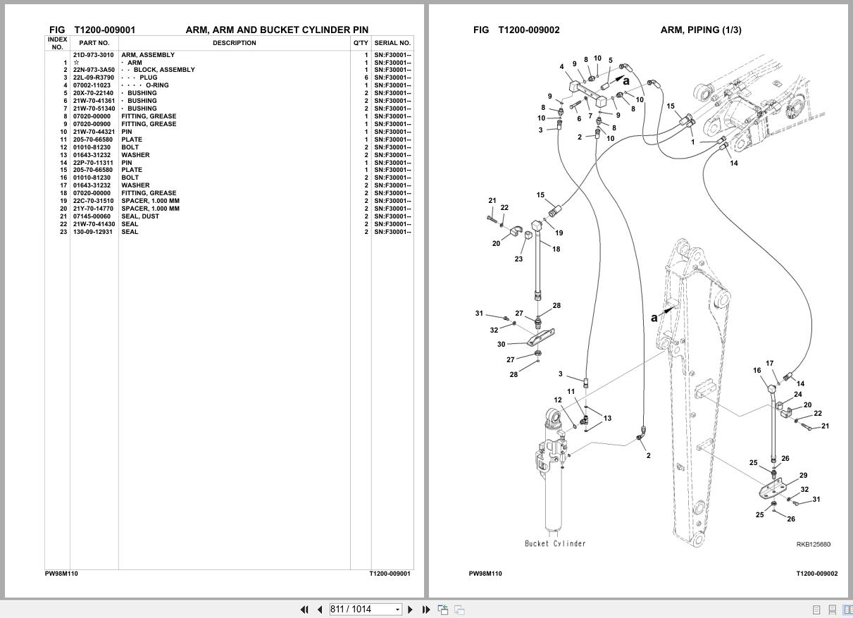 Komatsu Excavator PW98MR 11E0 SN F30001 UP Parts Catalog (3)