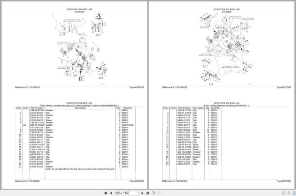 Komatsu Grader GD675 7E0 SN 65001 UP Parts Catalog (3)