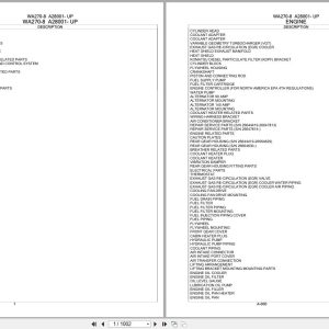 Komatsu Wheel Loader WA270 8 A28001 UP Parts Catalog (1)